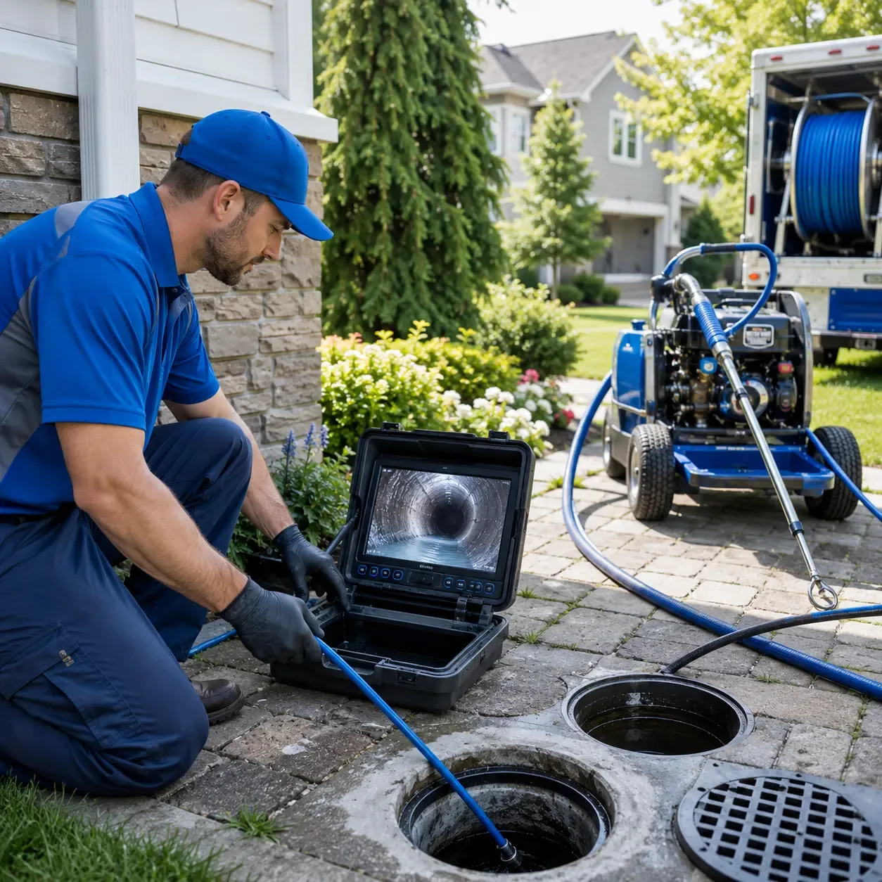 Outdoor drain cleaning professionals serving North Windham, CT